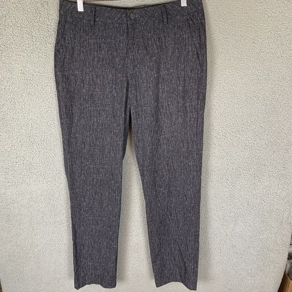 S Puma Pants Mens 34x32 Grey Golf Flat Front Casual Stretch Outdoor Polyester - Picture 1 of 8